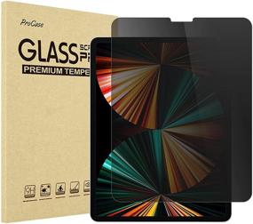 img 4 attached to 📱 ProCase iPad Pro 12.9 Inch Privacy Screen Protector: Anti-Spy Tempered Glass Film for Apple iPad Pro 12.9" (5th 4th 3rd Gen)