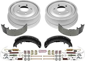 img 1 attached to 🔧 Стоп Мощности KOE15265DK Autospecialty задний тормозной комплект с оригинальными тормозными барабанами и керамическими тормозными колодками для повышенной производительности