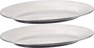 winco 11 inch aluminum sizzling platter: perfect for sizzling hot dishes! логотип