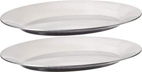 img 1 attached to Winco 11 Inch Aluminum Sizzling Platter: Perfect for Sizzling Hot Dishes!