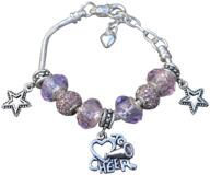 infinity collection cheer bracelet: the ultimate cheerleading accessory for cheerleaders, teams, and coaches logo