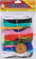 🌈 pepperell rx-153 rexlace plastic lacing cord - 450ft, primary colors: long-lasting and versatile crafts supply logo