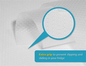 img 1 attached to 🔒 Linda's Essentials 8-Pack Refrigerator Shelf Liners for Glass Shelves - Protects Against Spills - Multi-Use Liners for Shelves, Drawers, and Fridges - BPA-Free