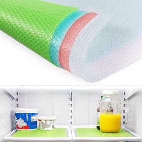 img 4 attached to 🔒 Linda's Essentials 8-Pack Refrigerator Shelf Liners for Glass Shelves - Protects Against Spills - Multi-Use Liners for Shelves, Drawers, and Fridges - BPA-Free