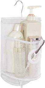 img 4 attached to 🚿 ALYER Small Hanging Mesh Shower Caddy: Neatly Organize Toiletries and Bath Accessories (White)