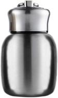 🎁 stainless steel water bottle 7 oz - mini vacuum insulated, leak proof sport tumbler cup for hot and cold water, perfect gift for women, girls, and kids – silver логотип