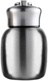 img 4 attached to 🎁 Stainless Steel Water Bottle 7 oz - Mini Vacuum Insulated, Leak Proof Sport Tumbler Cup for Hot and Cold Water, Perfect Gift for Women, Girls, and Kids – Silver