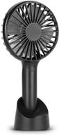 🌬️ rechargeable handheld fan – mieuxbuck personal mini fan with hands-free design, 3 wind speeds, 2600mah battery capacity – usb desk fan with stand base for outdoor walking logo