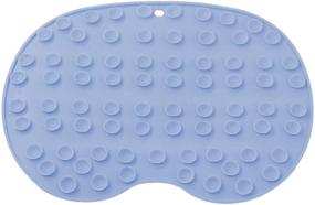 img 2 attached to 🚿 Shower Foot Scrubber - Foot Cleaner and Massager for Men and Women, Promotes Circulation, Relieves Foot Discomfort, Non-Slip with Suction Cups (Blue)