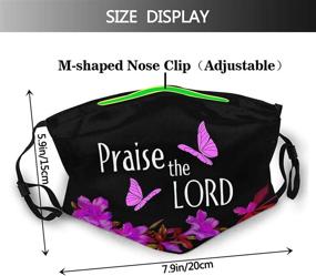 img 3 attached to 👼 Jesus Jesus Designer Face Mask Scarf: Fashionable and Reusable Balaclavas for Men and Women