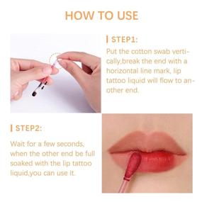 img 1 attached to 20 Pcs Long Lasting Waterproof Disposable Lipstick Cotton Swab - Rose Red, Portable & Durable, Non-Stick Liquid Lipstick