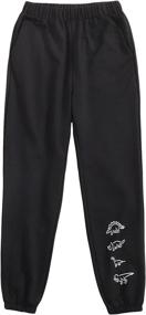 img 4 attached to SOLY HUX Graphic Elastic Sweatpants Sports & Fitness and Running