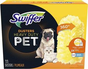 img 4 attached to 🐾 Ultimate Odor Defense: Swiffer Pet Heavy Duty Dusters Refills, Multisurface 360 Dusters - 11 Count