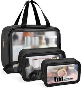 img 4 attached to Waterproof Translucent Travel Accessories for Toiletries and More by MAANGE