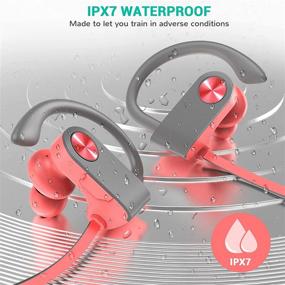 LETSCOM U8I Bluetooth Headphones V5.0 IPX7 Waterproof, HiFi Bass