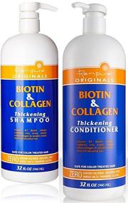 img 3 attached to 🌿 Renpure Originals Biotin & Collagen Thickening Shampoo and Conditioner Set - 32 Oz (Sulfate-Free, Dye-Free, Paraben-Free, Gluten-Free, Zero Sodium Chloride, Harsh Salts)