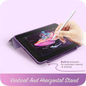 img 2 attached to 📱 I-Blason Cosmo Case for New iPad Pro 11 Inch (2020/2018 Release) - Stylish Full-Body Trifold Stand Case with Pencil 2 Wireless Charging Support, Auto Sleep/Wake & Pencil Holder (Ameth)