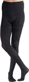 img 4 attached to Men's Firm Graduated Support Compression Leotard/Pantyhose - 20-30mmHg