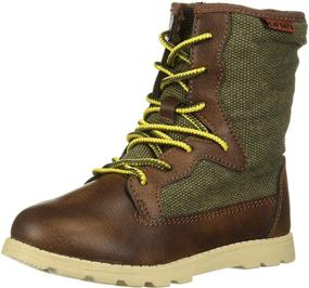 img 4 attached to Кроссовки Carter's Boys' Bro Casual Sneaker Boot: стильные темно-коричневые обувь для мальчиков