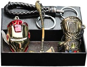 img 3 attached to UVie Avengers Keychain Infinity Gauntlet Men's Accessories