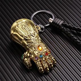 img 2 attached to UVie Avengers Keychain Infinity Gauntlet Men's Accessories