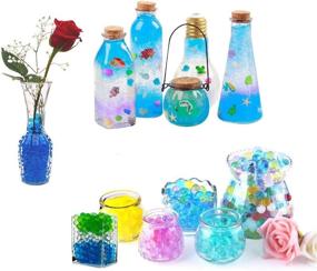 img 2 attached to 💧 OEEKOI Blue Water Beads - 200g Vase Fillers Gel Jelly Water Beads for Sensory Play, Pearls Vase Filler, Foot Spa, Wedding Centerpieces, and Home Plant Decoration