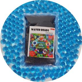 img 4 attached to 💧 OEEKOI Blue Water Beads - 200g Vase Fillers Gel Jelly Water Beads for Sensory Play, Pearls Vase Filler, Foot Spa, Wedding Centerpieces, and Home Plant Decoration
