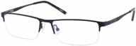 alloy half-frame shortsighted myopia glasses, unisex, strengths -0.5 to -6.0 logo