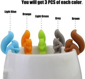 img 3 attached to 🐿️ Squirrel Silicone Identifier Hangers & Markers