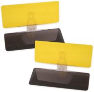 🌞 car sun visor, tac extension (pack of 2) for day and night glare protection - mobi lock logo