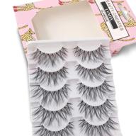 💫 reusable handmade glamour fake eyelashes - 5 pairs of 100% handcrafted lashes logo