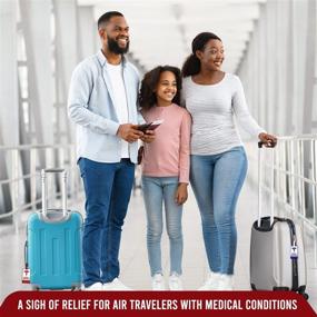 img 2 attached to 🧳 Streamline Travel Safety with ConnectOne Respiratory Medical Luggage Tag