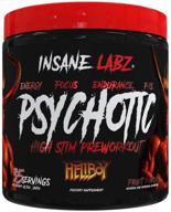 insane labz hellboy edition: high stimulant pre workout powder & no booster with beta alanine, l citrulline, caffeine - boosts focus, energy, endurance, nitric oxide levels - 35 servings, fruit punch flavor logo