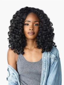 img 3 attached to 💰 Sensationnel Curls Kinks & Co Instant Weave Half Wig MONEY MAKER (1B) - Achieve Effortless Style!