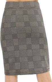 img 2 attached to BENANCY Women's High Waist Stretch Pencil Skirt - With Pockets for added convenience