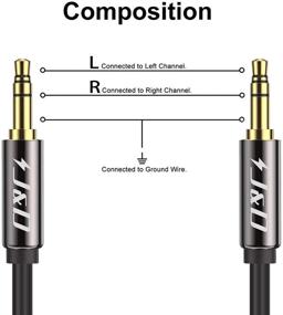img 3 attached to 🎧 J&D аудиокабель 3.5 мм, покрытие золотом медный корпус, 9 футов, для автомобиля, стереосистем, динамиков, наушников