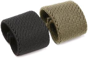 img 1 attached to JASGOOD Canvas Elastic Keeper 1 5Inch Men's Accessories for Belts