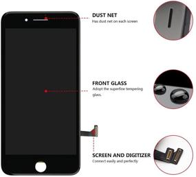 img 3 attached to 📱 High-Quality iPhone 8 Plus Screen Replacement - Black LCD Display & Touch Screen Digitizer Frame Assembly Set with 3D Touch & Free Repair Tool - 5.5'' Compatible