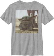 mandalorian child square heather t shirt boys' clothing and tops, tees & shirts logo