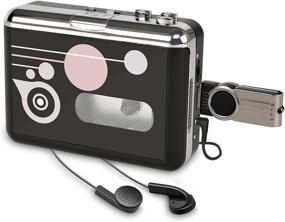 img 4 attached to 🎧 Cassette Tape to MP3 Converter: Portable Player with USB Recording for Digital Audio Preservation