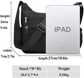 img 2 attached to Crossbody Shoulder Waterproof Messenger Pocketbook Women's Handbags & Wallets