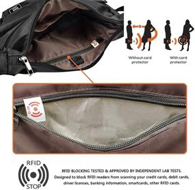 img 1 attached to Crossbody Shoulder Waterproof Messenger Pocketbook Women's Handbags & Wallets