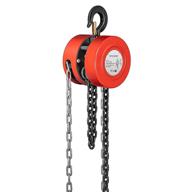 🏋️ specstar 10ft manual hand chain block hoist: 1-ton capacity red | 2 hooks for lifting логотип