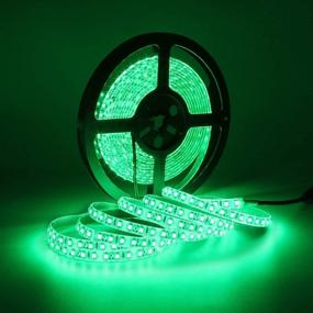 img 1 attached to 🌈 16.4FT Waterproof Green LED Light Strip - SUPERNIGHT 600 LEDs Flexible Tape for Bedroom Boat Car TV Backlighting, Holidays Party, and Decoration (Green)