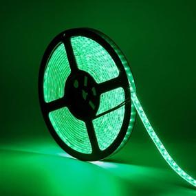 img 2 attached to 🌈 16.4FT Waterproof Green LED Light Strip - SUPERNIGHT 600 LEDs Flexible Tape for Bedroom Boat Car TV Backlighting, Holidays Party, and Decoration (Green)
