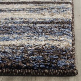 img 1 attached to 🏠 SAFAVIEH Retro Collection RET2138 Abstract Modern Runner Rug, Cream/Blue, for Living Room, Entryway, Foyer, Hallway, Bedroom - 2'3" x 7' size, Non-Shedding