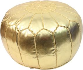 img 3 attached to Moroccan Leahter Pouf Ottoman Foot Furniture