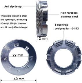 img 3 attached to 🚲 SINYUM 4 Pack Bike Spoke Tool: Ultimate 6-in-1 Rim Correction Kit for Cyclists