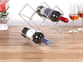 img 3 attached to 🍷 Buruis Countertop Wine Rack: Stylish 6 Bottle Holder for Red and White Wine Storage