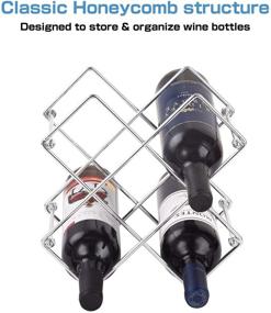img 2 attached to 🍷 Buruis Countertop Wine Rack: Stylish 6 Bottle Holder for Red and White Wine Storage